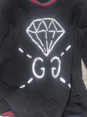 gucci black cotton sweatshirt